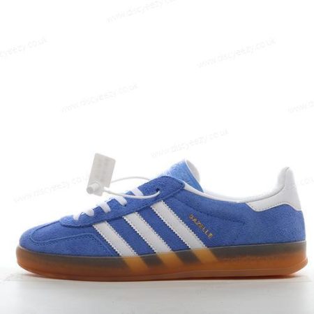 Cheap Adidas Gazelle Indoor ‘Blue White Gold’ HQ8717