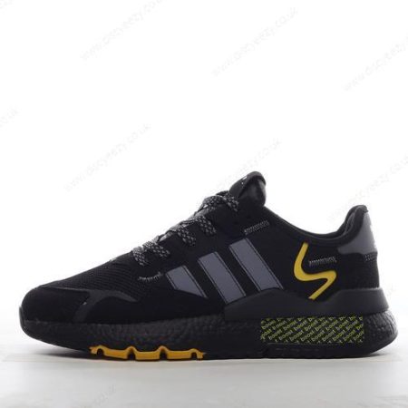 Cheap Adidas Nite Jogger ‘Black Grey Yellow’ FV6571