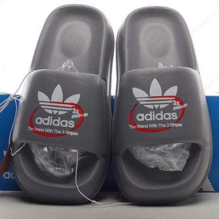 Cheap Adidas Trefoil Sliders Beach Pool Sandals ‘Dark Grey’