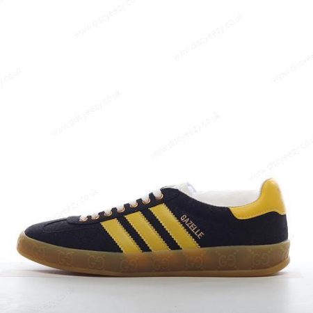 Cheap Adidas x Gucci Gazelle GG Monogram ‘Yellow Black’ IE2264